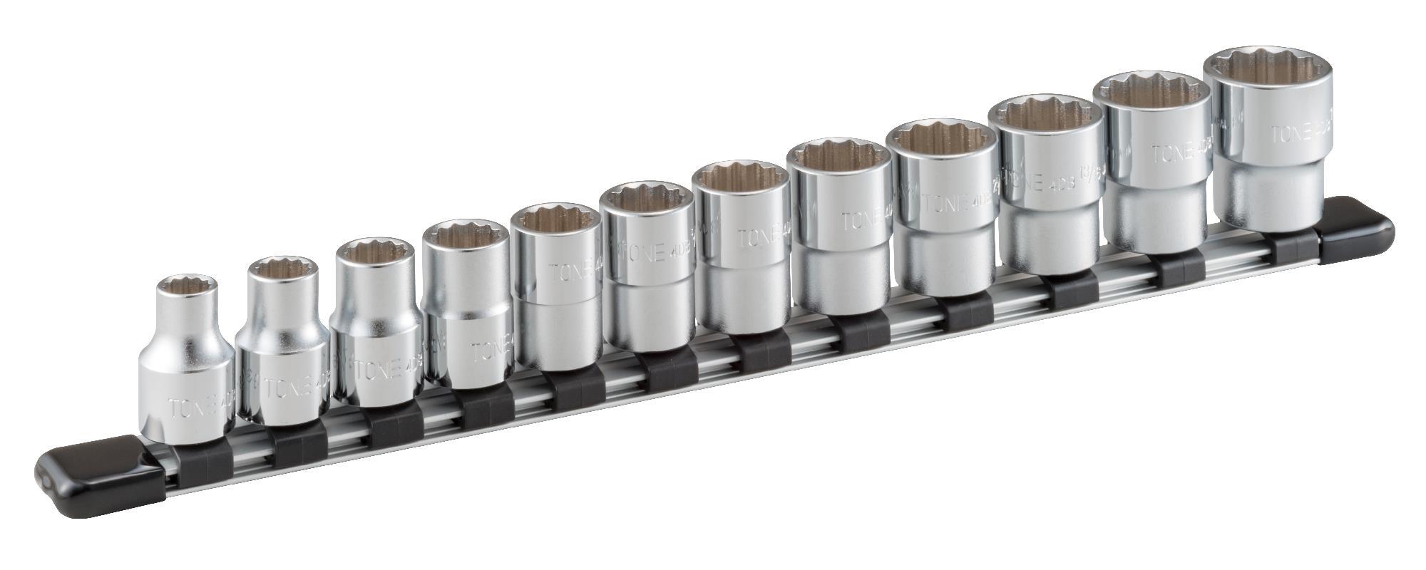 Bộ đầu khẩu TONE 12 chi tiết 1/2inch HDB412